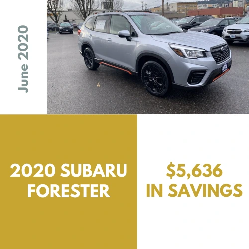 Best Car Deals - 2020 Subaru Forester, $5,636 in savings through Car Concierge Pro Car Buying Service