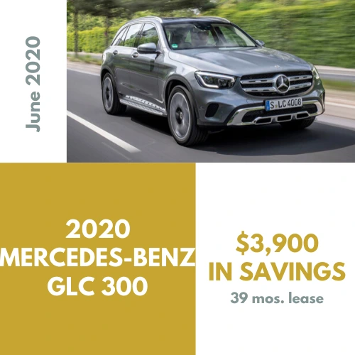 Best Car Deals - 2020 Mercedes-Benz GLC 300, $3900 in savings through Car Concierge Pro Car Buying Service