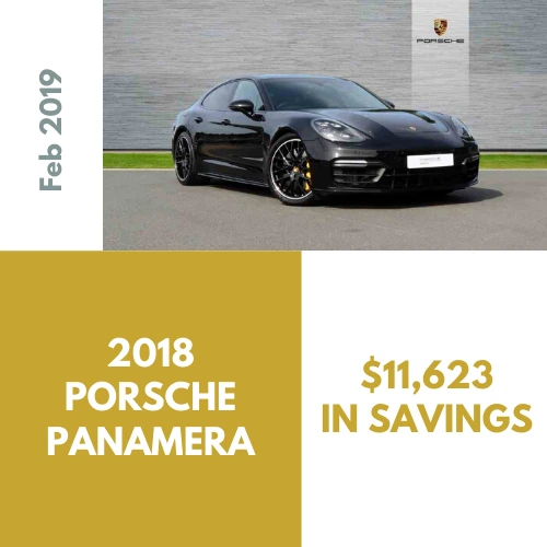Best Car Deals - 2018 Porsche Panamera, $11,623 in savings through Car Concierge Pro Car Buying Service