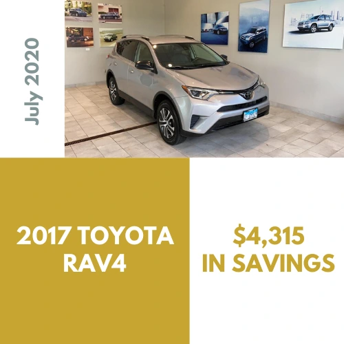 Best Car Deals - 2017 Toyota RAV4, $4,315 in savings through Car Concierge Pro Car Buying Service